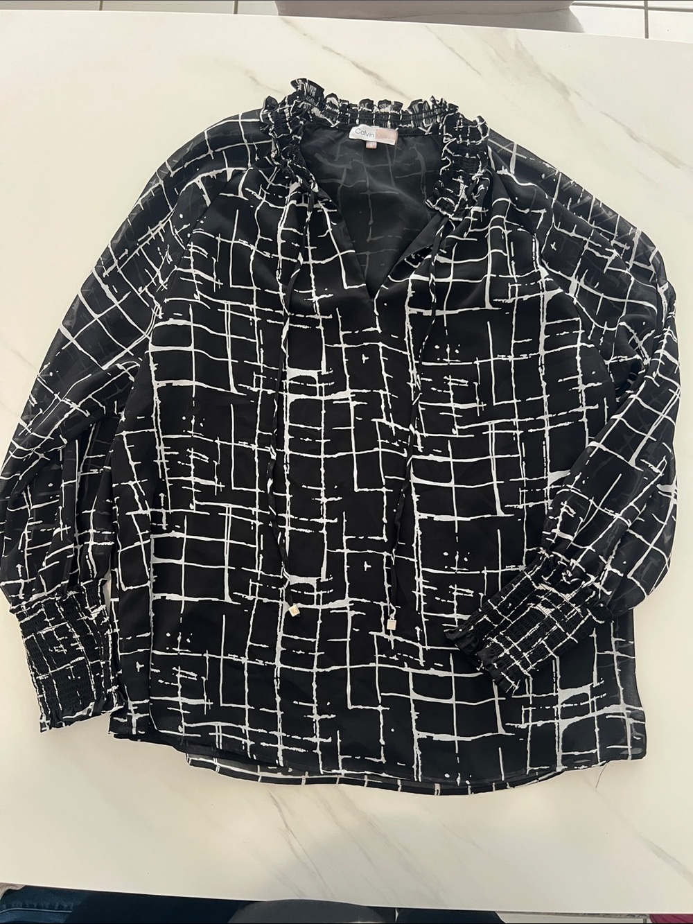 Calvin Klein Black and White Shirt